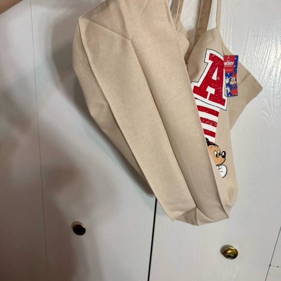 NWT. Disney Primark canvas USA tote bag. Mickey, Minnie, Pluto. - Picture 10 of 12